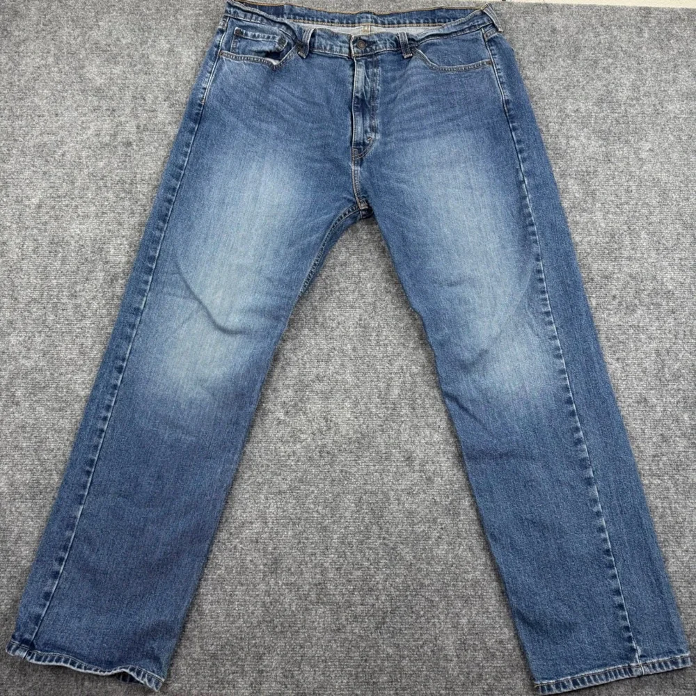 Levi Strauss 505 Jeans W40 L32 Blue‎ Denim Straight Fit Casual Men's